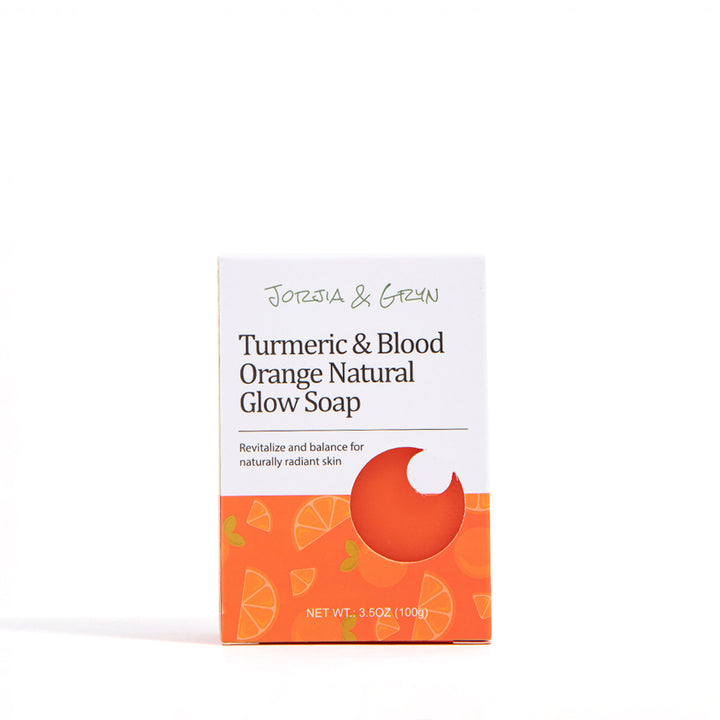 Jorjia & Gryn Turmeric Kojic Acid Probiotic Blood Orange Soap | Revitalizing Botanical Bar