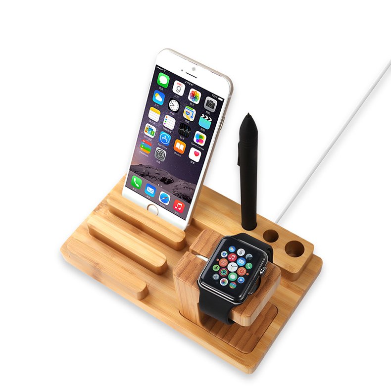 All in One Bamboo Docking Station