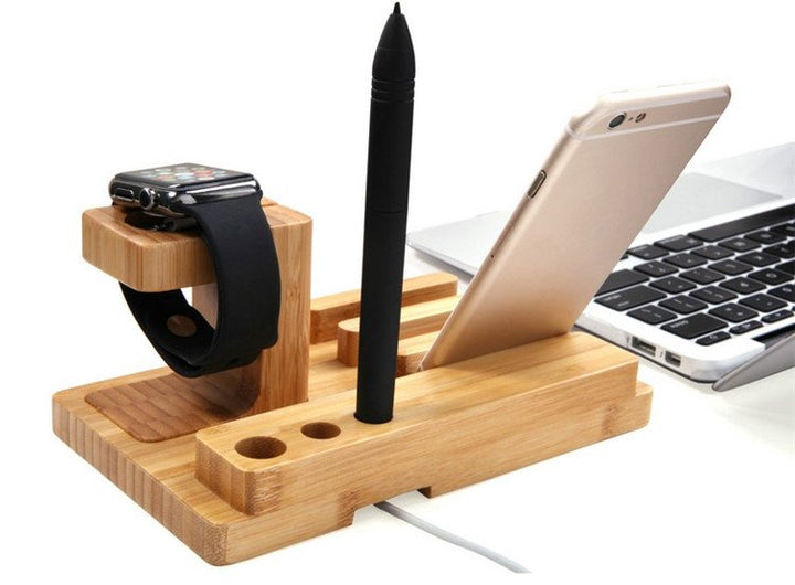 All in One Bamboo Docking Station