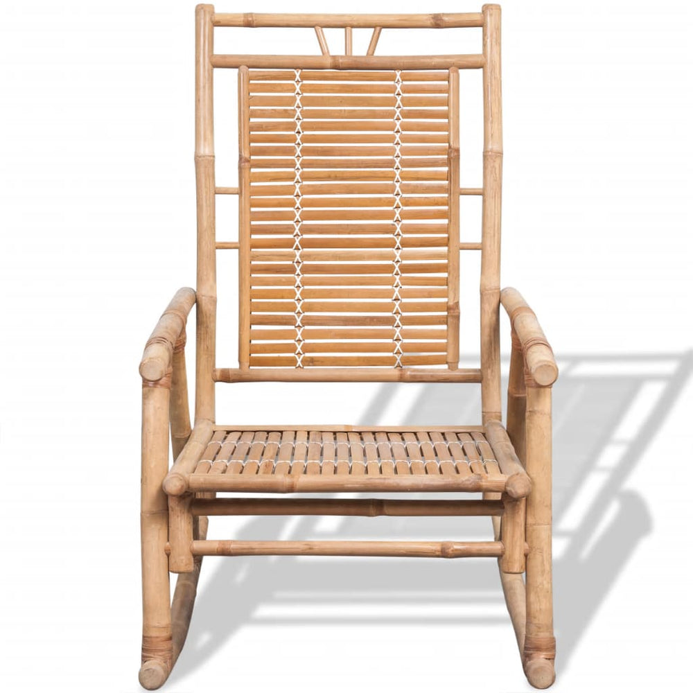 vidaXL Rocking Chair Bamboo-1