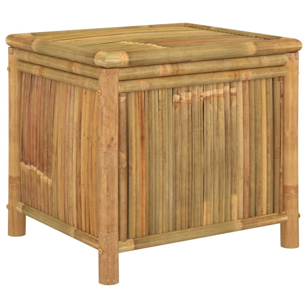 vidaXL Outdoor Storage Box Patio Furniture Garden Storage Chest Seat Bamboo-0