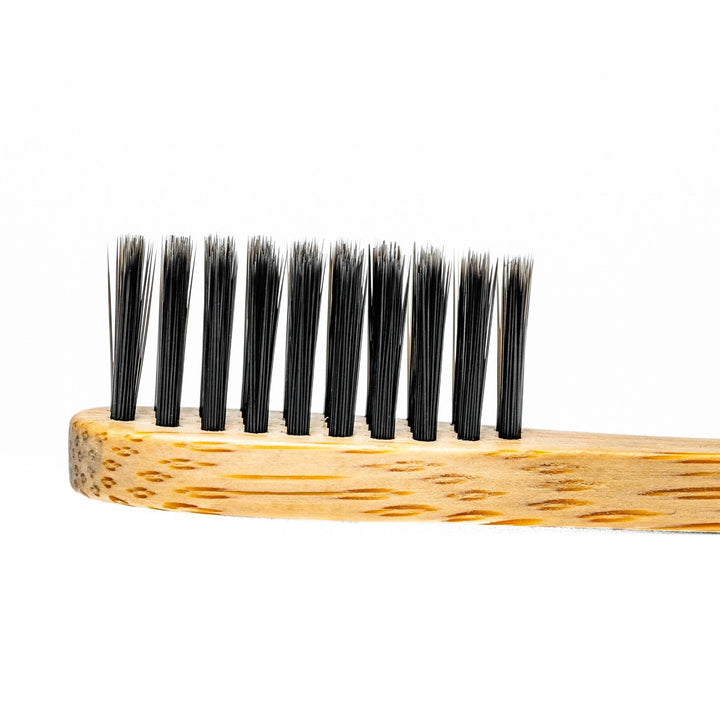 Bamboo Toothbrush Set 5-Pack - Bamboo Toothbrushes with Medium Bristles for Adults - Eco-Friendly, Biodegradable, Natural Wooden Toothbrushes-10