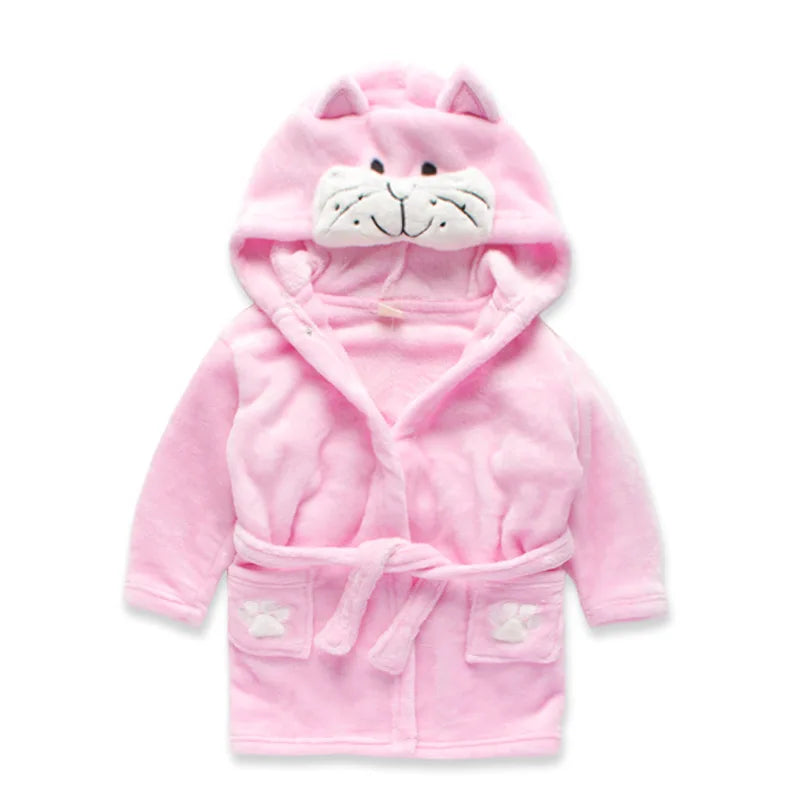 Baby bathrobe in soft and thick cotton-1