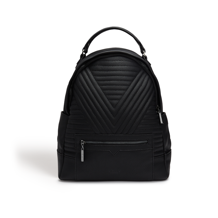 LaBante London's Ethical Elegance: The Camberwell Quilted Black Vegan Backpack