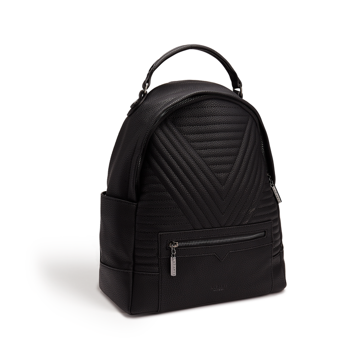 LaBante London's Ethical Elegance: The Camberwell Quilted Black Vegan Backpack