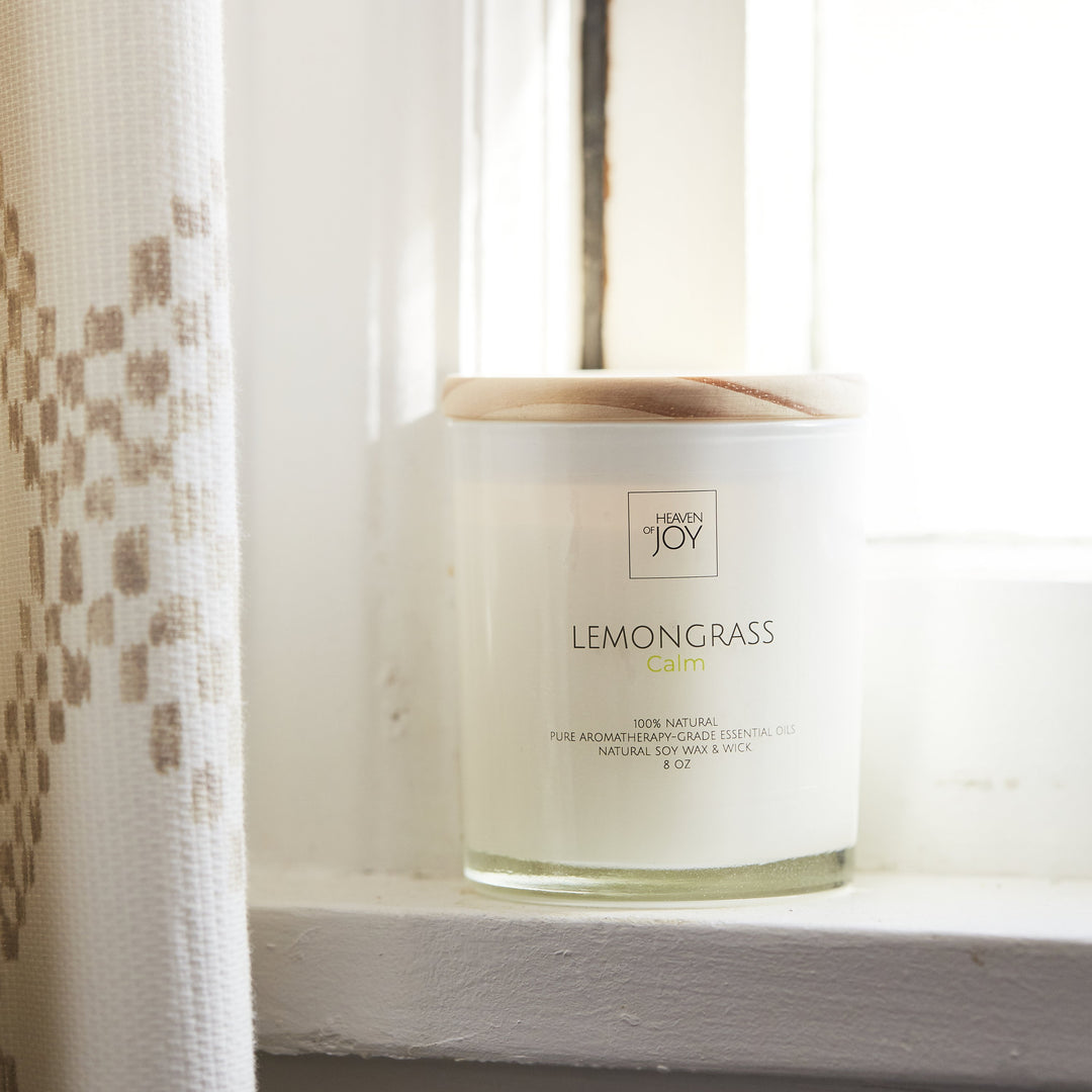 Lemongrass Candle 100% Natural | Aroma Naturals Candles