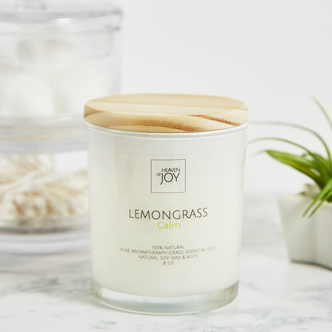 Lemongrass Candle 100% Natural | Aroma Naturals Candles