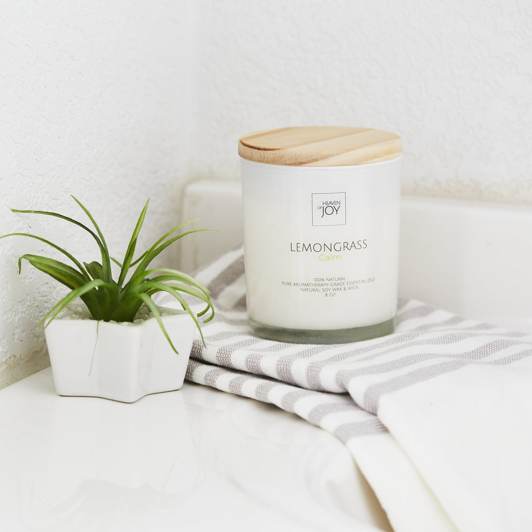 Lemongrass Candle 100% Natural | Aroma Naturals Candles