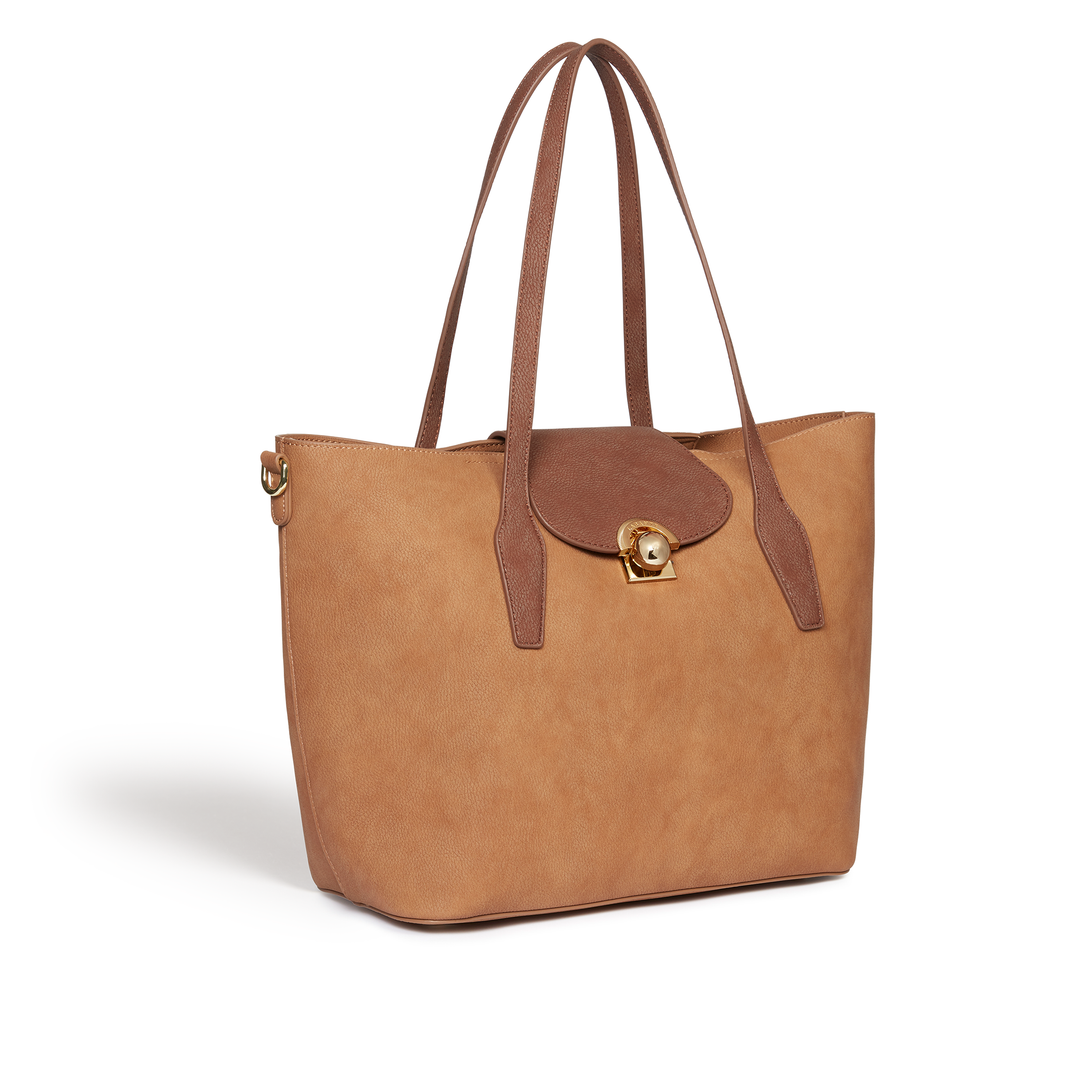 Sophisticated Sustainability: The Earth Brown Maple Vegan Tote by LaBante