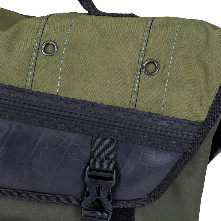 Bradley Upcycled Water Resistant Bike Messenger Bag