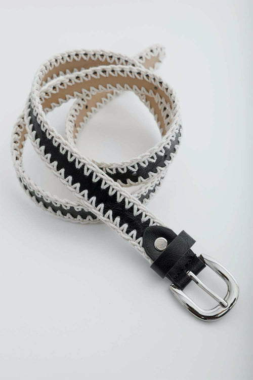 Crochet Vegan Leather Belt