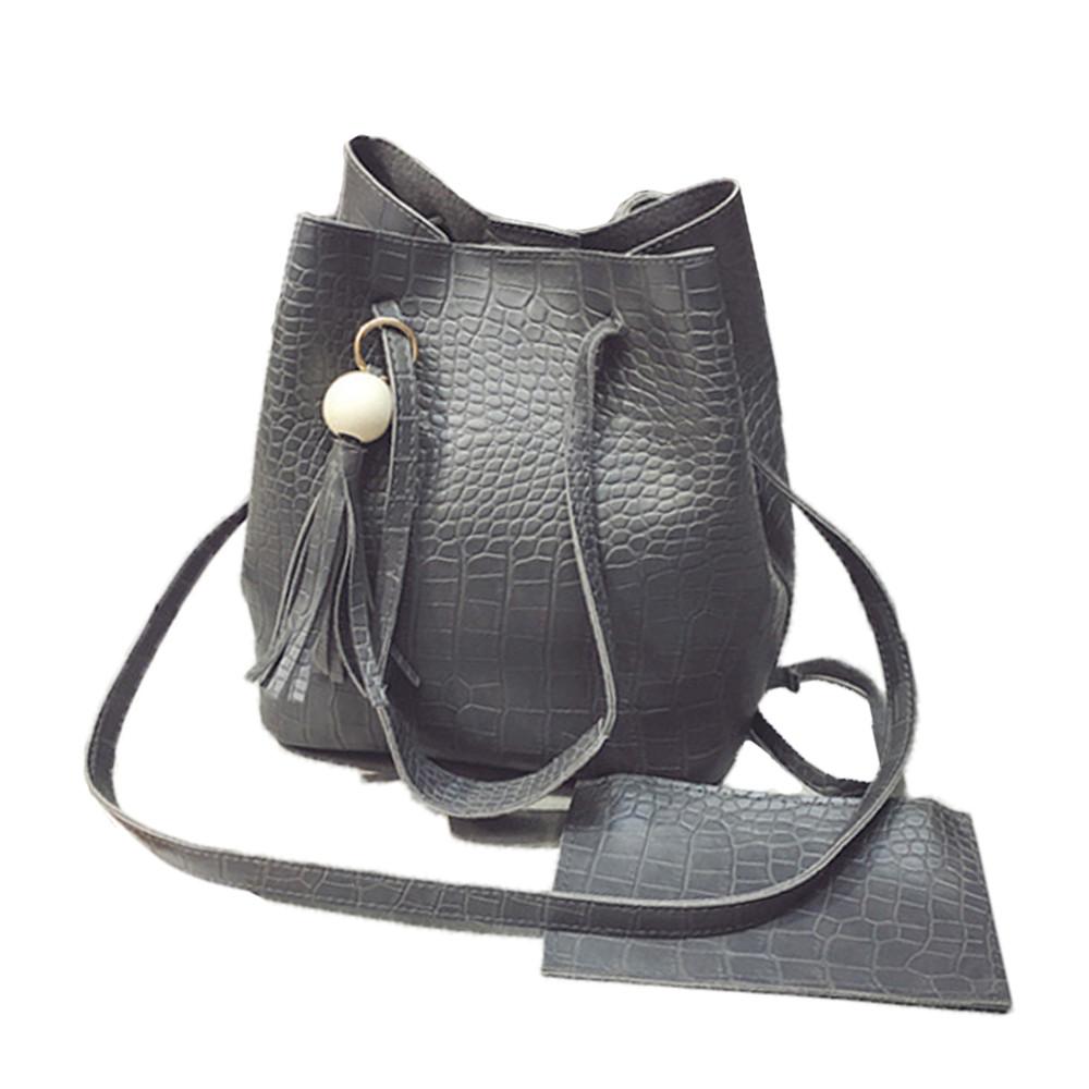 Chic Brown Croc-Print Vegan Leather Bucket Bag: Your Eco-Friendly Style Statement