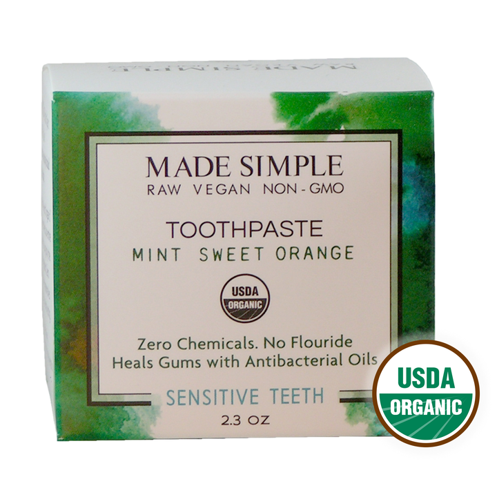 Certified Organic Vegan Mint Sweet Orange Toothpaste