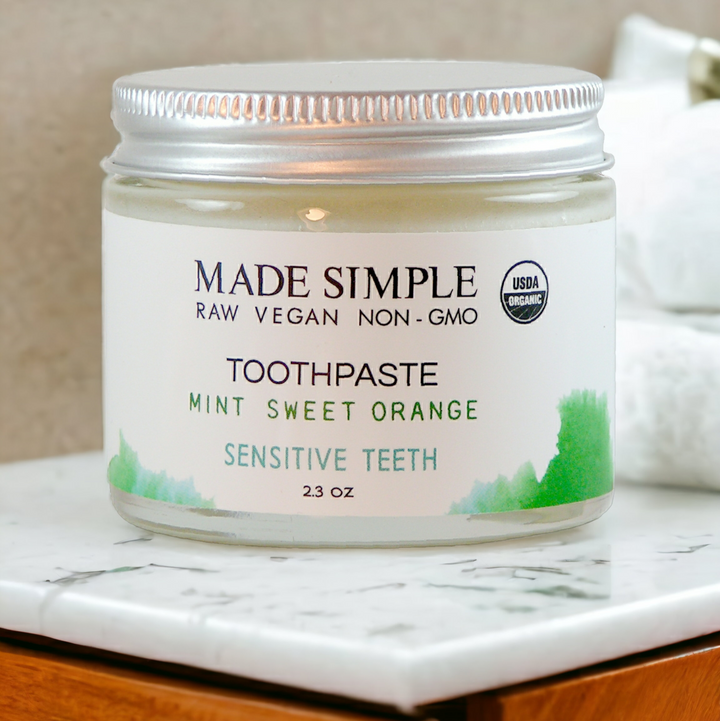 Certified Organic Vegan Mint Sweet Orange Toothpaste