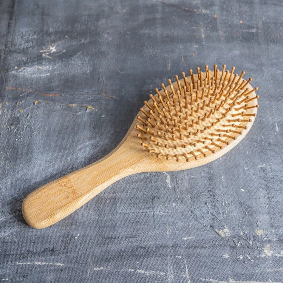 Plantish Bamboo Hair Brush Set