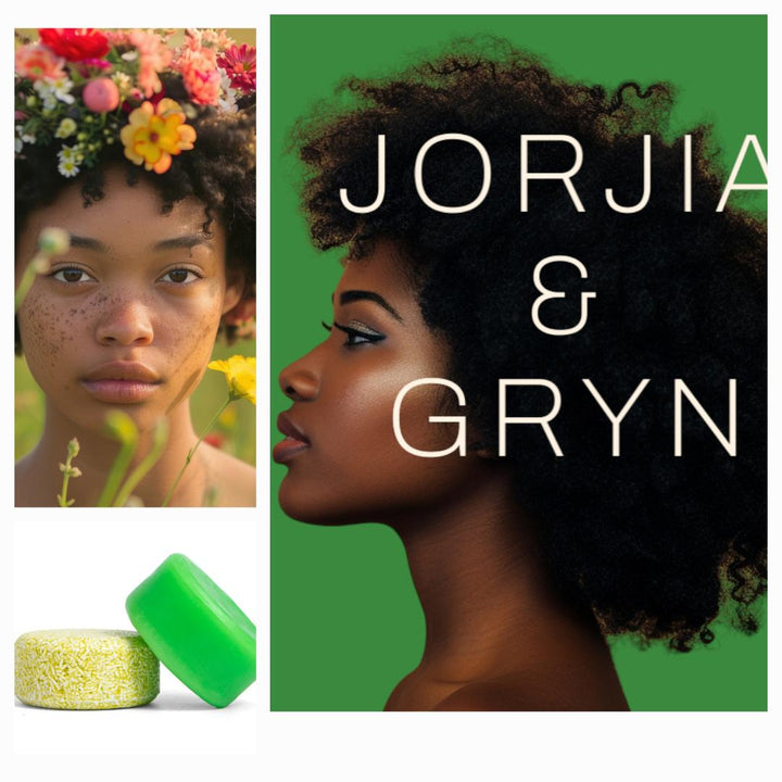 Jorjia & Gryn Green Tea and Cucumber Shampoo Bar – Vegan & Organic Deep Cleanser