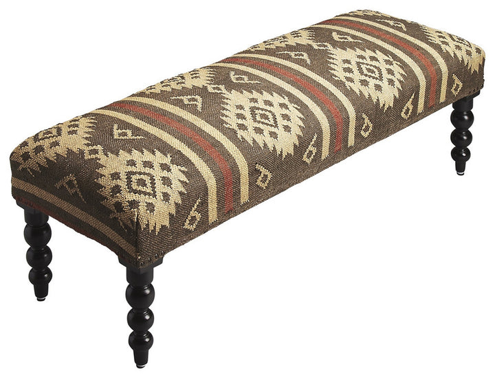 Jute Upholstered Bench-2