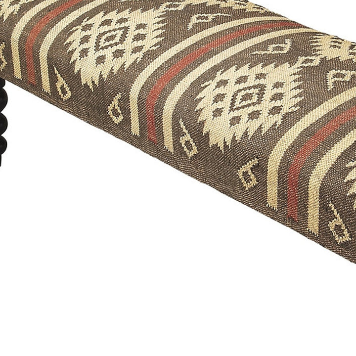 Jute Upholstered Bench-4