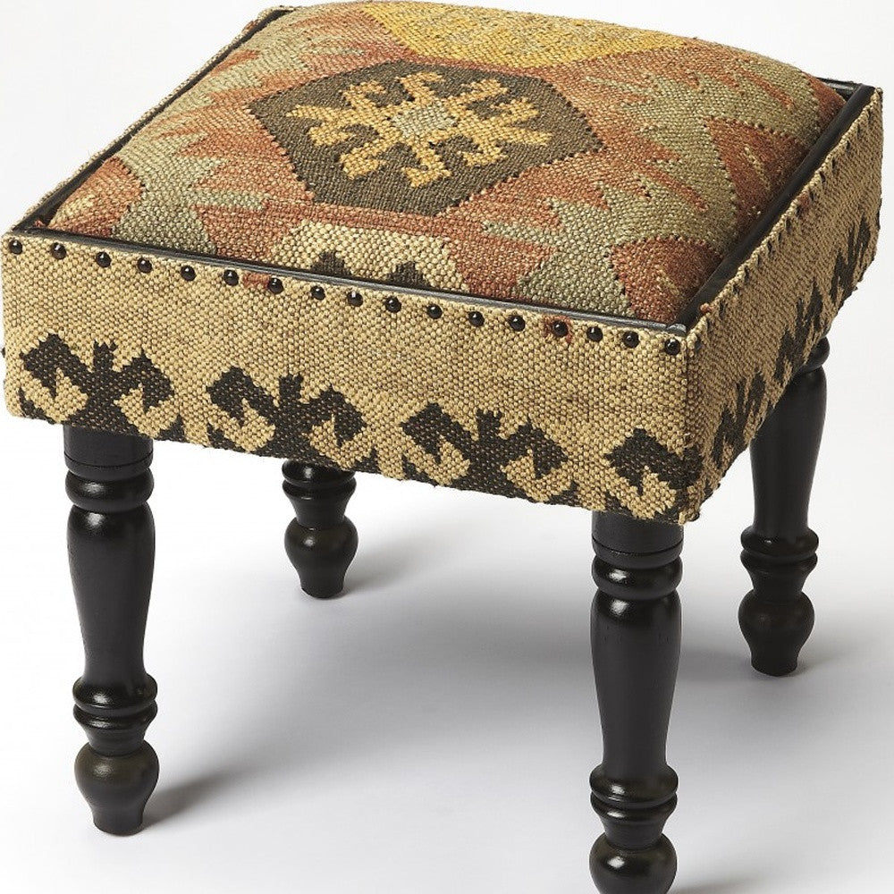 Bohemian Jute Stool-4