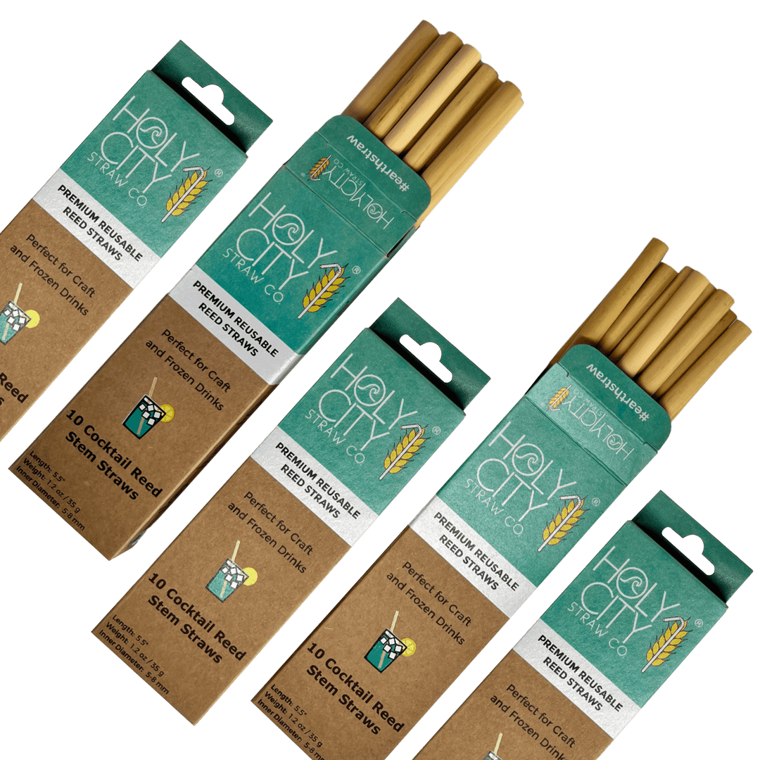 Cocktail Reusable Reed Straws | 5 Pack Bundle-8