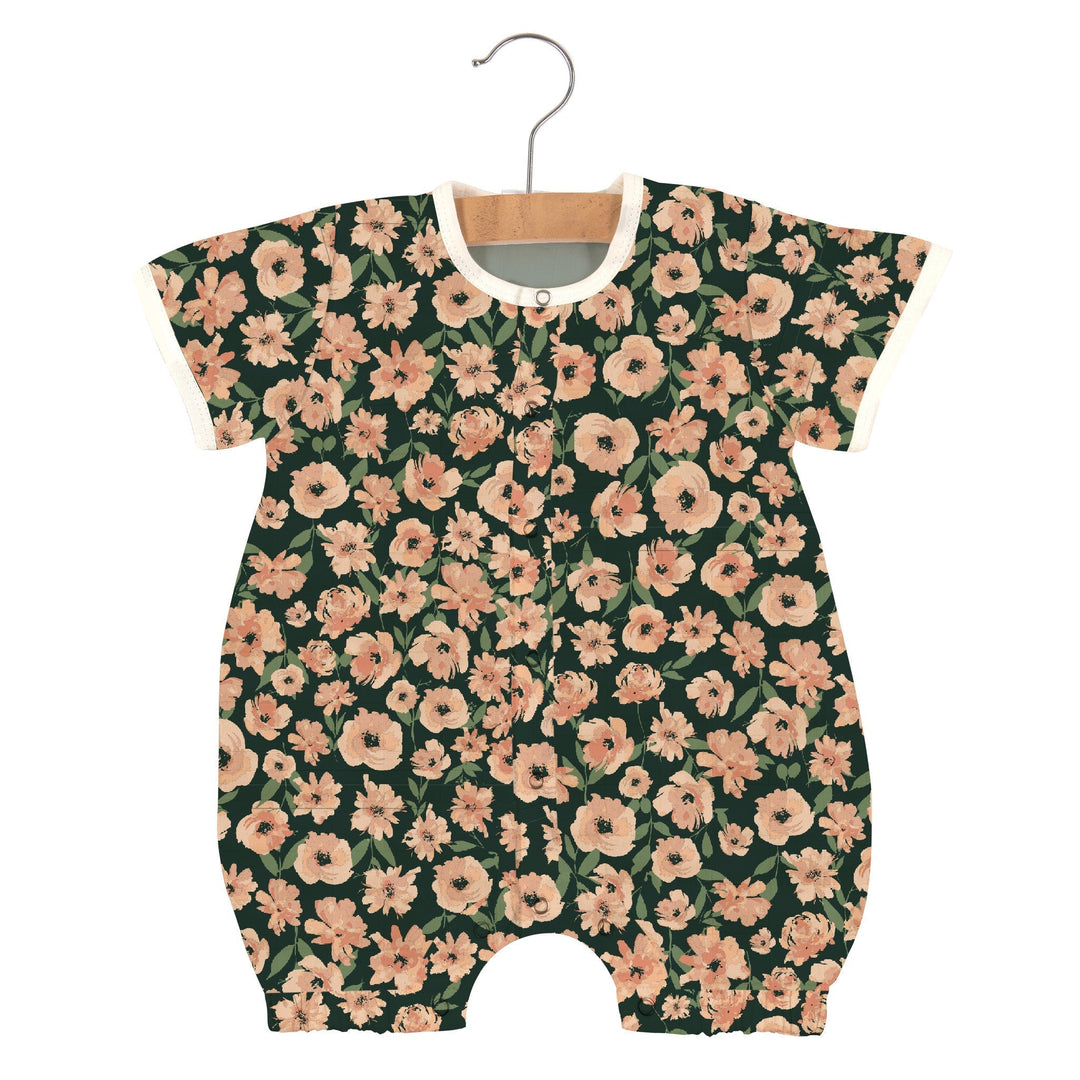 Canyon Sunset Flowers Bamboo Newcastle Mini Romper-0